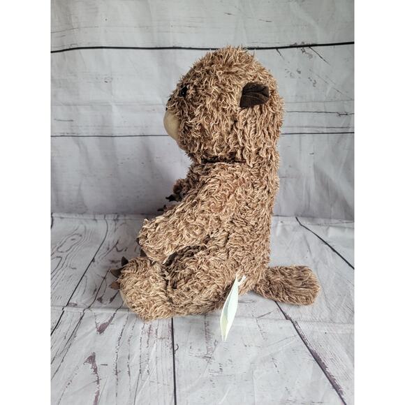 Build A Bear Beaver Plush Stuffed Animal 14in Long Brown Fur Sits Up BABWS - Picture 6 of 9